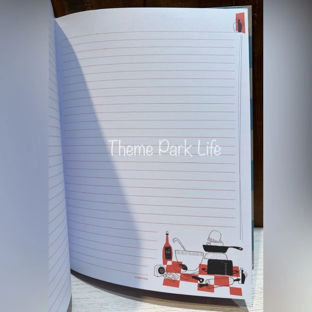 Disney Parks Remy Ratatouille Anyone Can Cook Lined Journal Notebook NEW